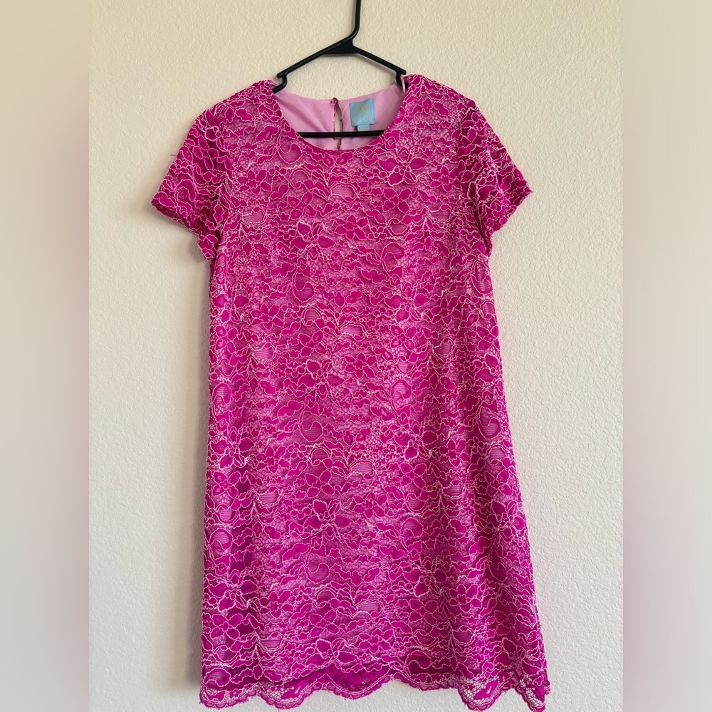 Hot pink dress